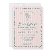 Pink Palm Springs Pastel Beach Bachelorette Weeken