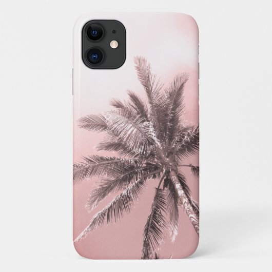 Pink Palm Tree Case-Mate iPhone Hülle (Rückseite)