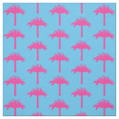 Pink Palm Tree Fabric Stoff (Muster)