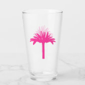 Pink Palm Tree Glass Glas (Rückseite)