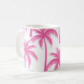 Pink Palm Trees Kaffeetasse (Vorderseite Links)