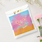 Pink Palm Trees Vielen Dank Geschenktütchen (Versiegelt)
