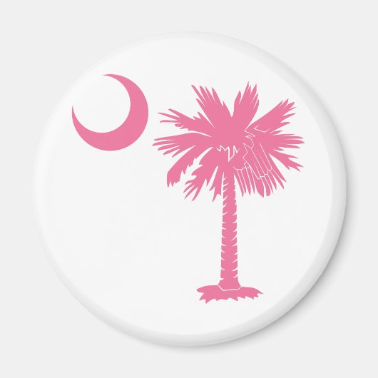 Pink Palmetto Magnet (Vorne)