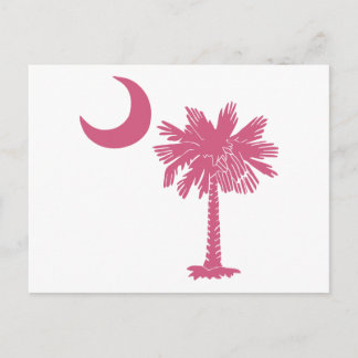 Pink Palmetto Moon Postkarte