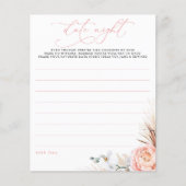 Pink Pampas Gras Blumenbeere Nachttischlampen (Vorderseite)