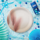 Pink Pampas Grass Bohemisch Boho Hochzeit Pappteller (Party)