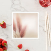 Pink Pampas Grass Bohemisch Boho Hochzeit Serviette (Beispiel)