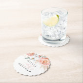 Pink Pampas Grass Elegantes Tropenpapier Untersetzer (Vor Ort)