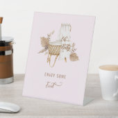 Pink Pampas Grass Oh Baby Food II Sockelschild (In SItu)