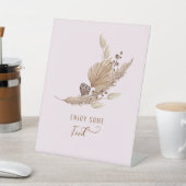 Pink Pampas Grass Oh Baby Food II Sockelschild (In SItu)