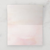 Pink Pampas Grass Wedding Platzkarte (Innenseite Aufgefaltet)