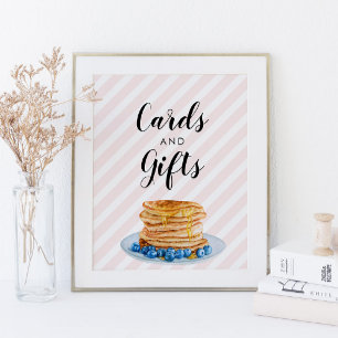 Pink Pancake Brautparty Brunch Cards Schild