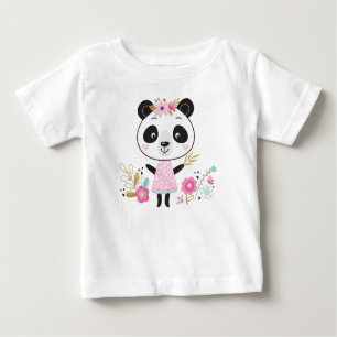 Pink Panda Adorable Girl T - Shirt