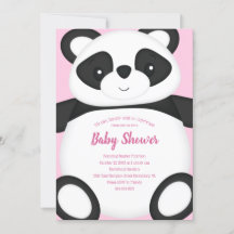 Pink Panda Bear Baby Dusche