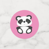 Pink Panda Bear Baby Dusche Konfetti (Klein Vorderseite)