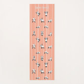 Pink Panda Yoga Mat Custom Name Same on Both Sides Yogamatte (Vorderseite)
