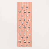 Pink Panda Yoga Mat Custom Name Same on Both Sides Yogamatte (Rückseite)