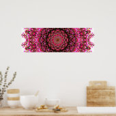 Pink Panoramic Mandala Poster (Küche)