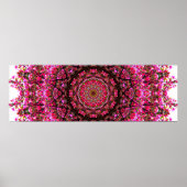 Pink Panoramic Mandala Poster (Vorne)