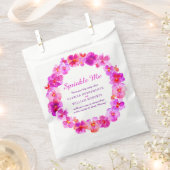 Pink pansy Aquarell Hochzeitsbrille mich Konfetti Geschenktütchen (Ausgeschnitten)