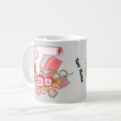 Pink Pansy Beautician Kaffeetasse (Vorderseite Links)