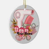 Pink Pansy Beautician Keramik Ornament (Rechts)