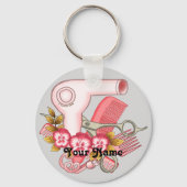 Pink Pansy Beautician Schlüsselanhänger (Vorderseite)