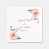 Pink Pansy Blume Thunder_Cove Serviette (Vorderseite)