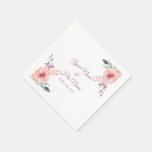 Pink Pansy Blume Thunder_Cove Serviette (Ecke)