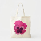 Pink Pansy Blume Tragetasche (Vorne)