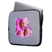 Pink Pansy Orchids Laptopschutzhülle (Vorderseite Links)