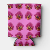 Pink Pansy Passion Pattern Dosenkühler (Vorderseite)
