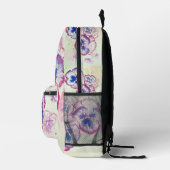 Pink Pansy Stiefmütterchen Aquarell Girls Rucksack (Rechts)