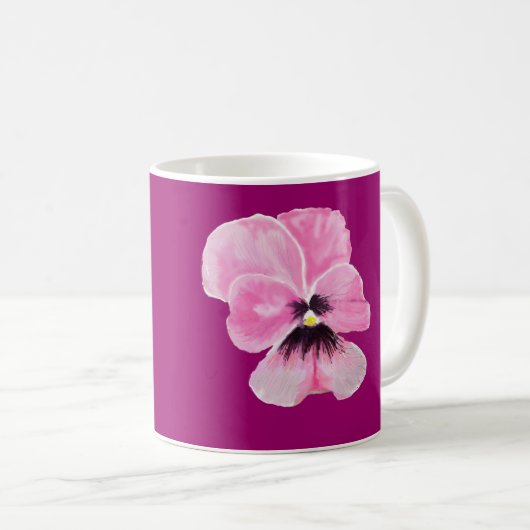 Pink Pansy Tasse (VorderseiteRechts)