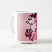 Pink Panther Aesthetic Coffee Mug – Bold & Cute De Kaffeetasse (Vorderseite Links)