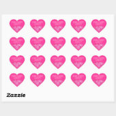 PINK PANTY ADDICT (Heart Sticker) Herz-Aufkleber (Blatt)