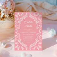 Pink Papel Picado Mexican Baby Dusche