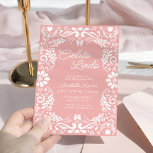 Pink Papel Picado Mexican Baby Dusche