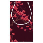 Pink Paper Crane Origami Cherry Blossom Kleine Geschenktüte (Rückseite)