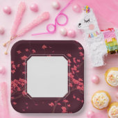 Pink Paper Crane Origami Cherry Blossom Pappteller (Party)