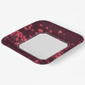 Pink Paper Crane Origami Cherry Blossom Pappteller (Gewinkelt)