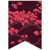 Pink Paper Crane Origami Cherry Blossom Wimpelkette (Erste Fahne)