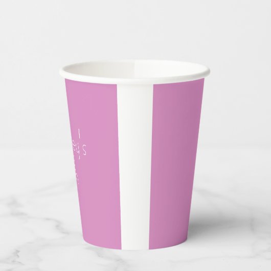 Pink Paper Cup Pappbecher (Links)
