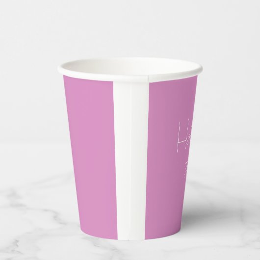 Pink Paper Cup Pappbecher (Rechts)