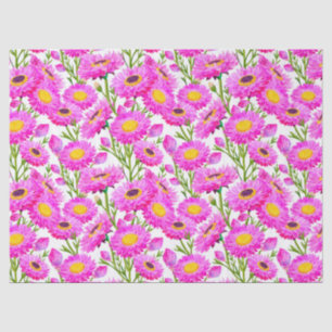 Pink Paper Daisies Blumenblüten Seidenpapier