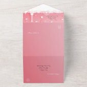 Pink Paper Paris Quinceañera All In One Einladung (Außenbereich)