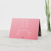 Pink Paper Paris Quinceañera Einladung (Rückseite)