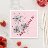 Pink Paper Party Napkins Serviette (Beispiel)