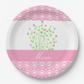 Pink Paper Plate personalisieren für jeden Anlass Pappteller (Vorderseite)