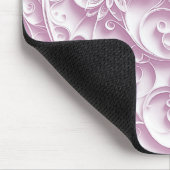 Pink Paper Quilling Daisy Design Mousepad (Ecke)